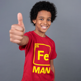 'Fe man' kids shortsleeve shirt