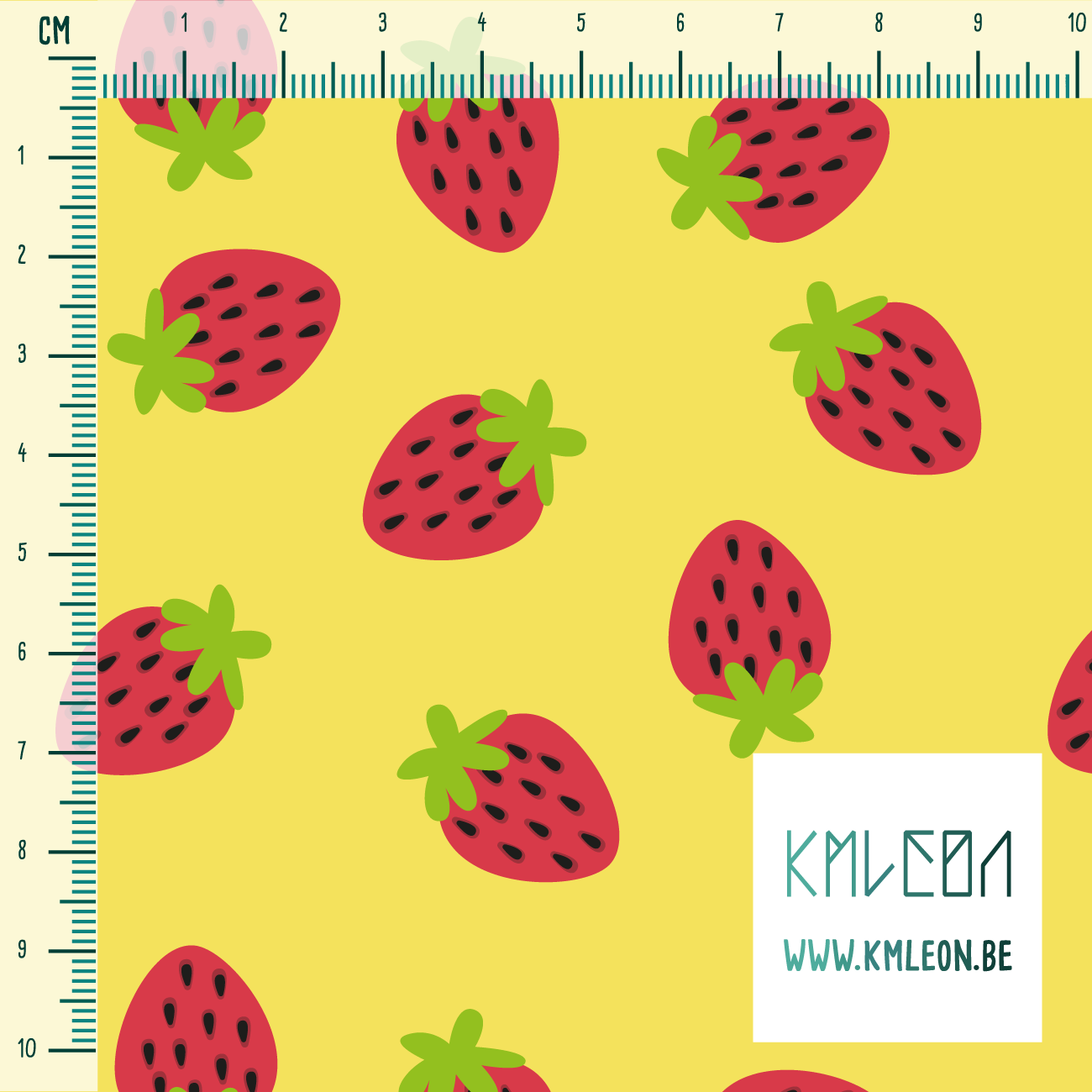 Strawberries fabric