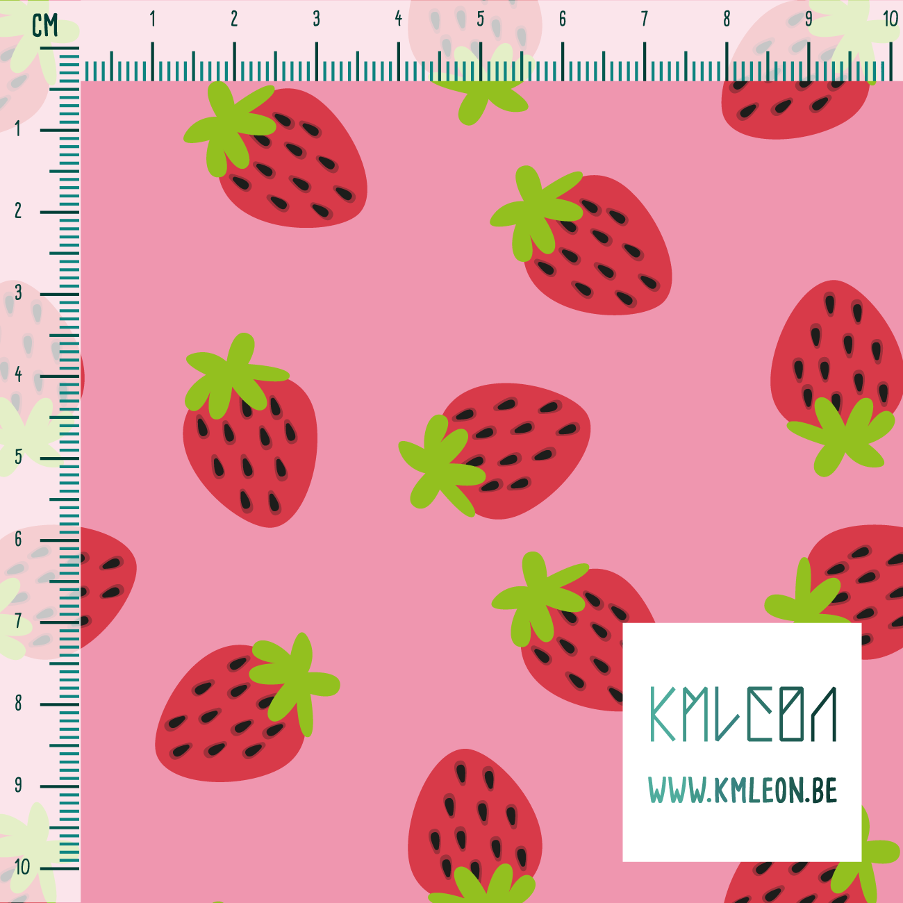 Strawberries fabric