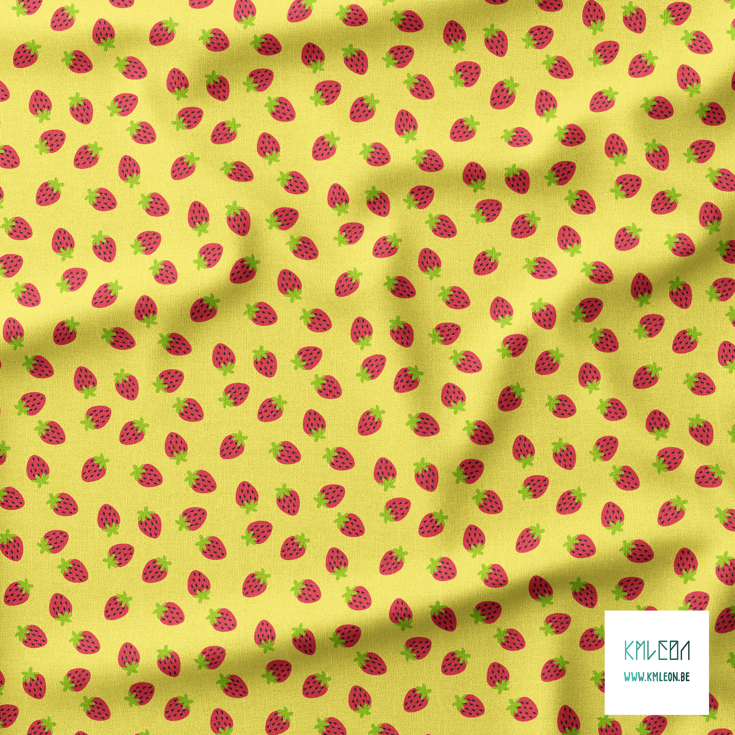 Strawberries fabric