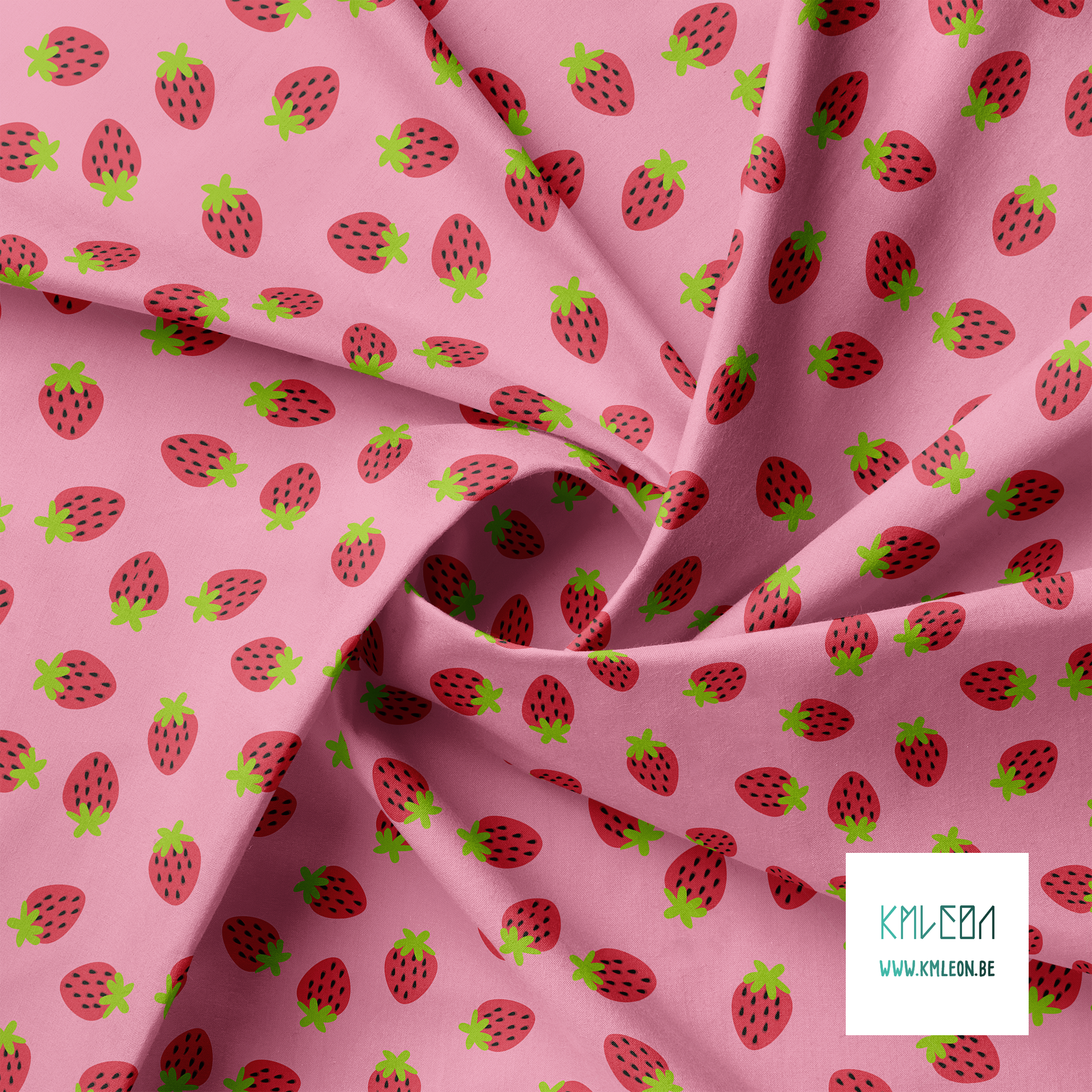 Strawberries fabric