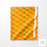 Oranges block print fabric