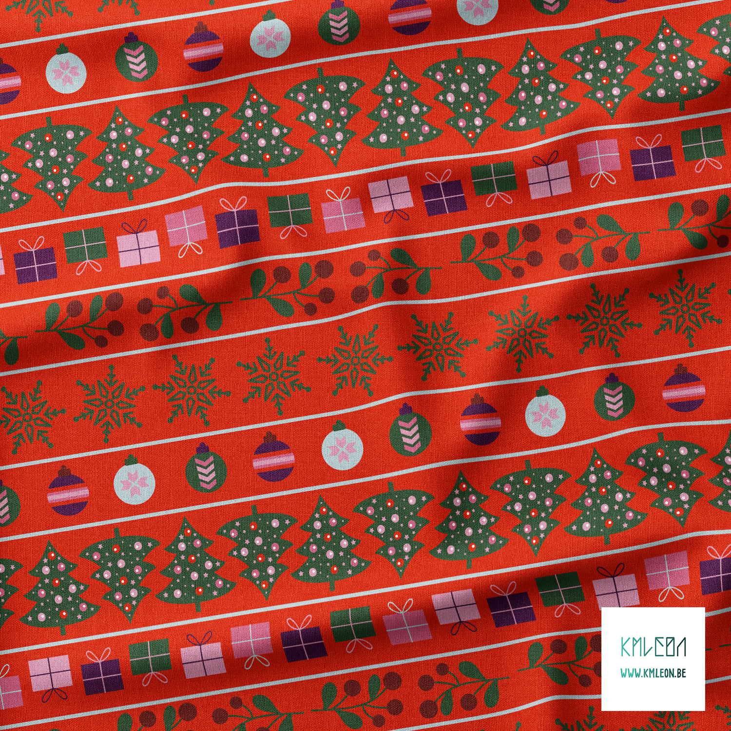 Christmas aztec fabric