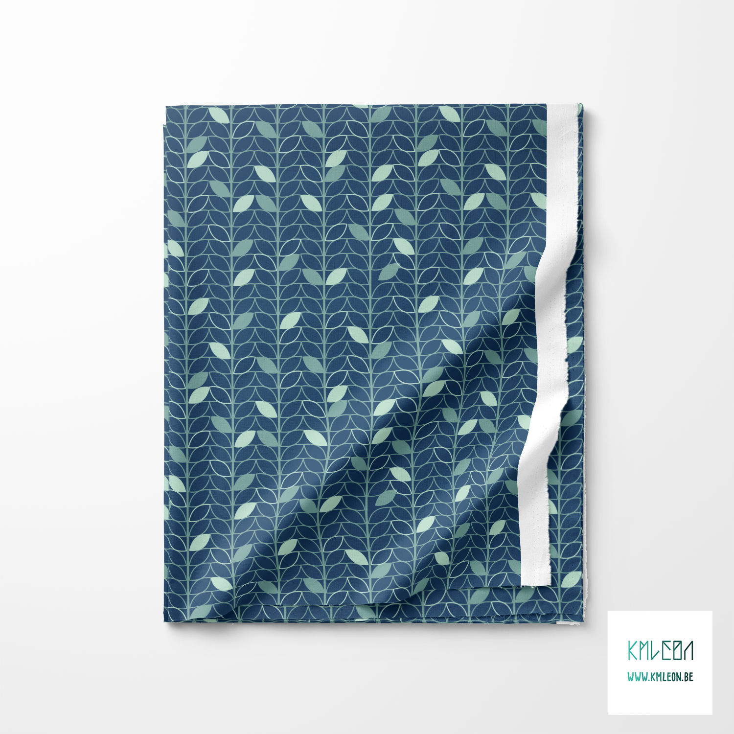 Green leaves fabric