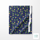 Yellow and green leaves fabric