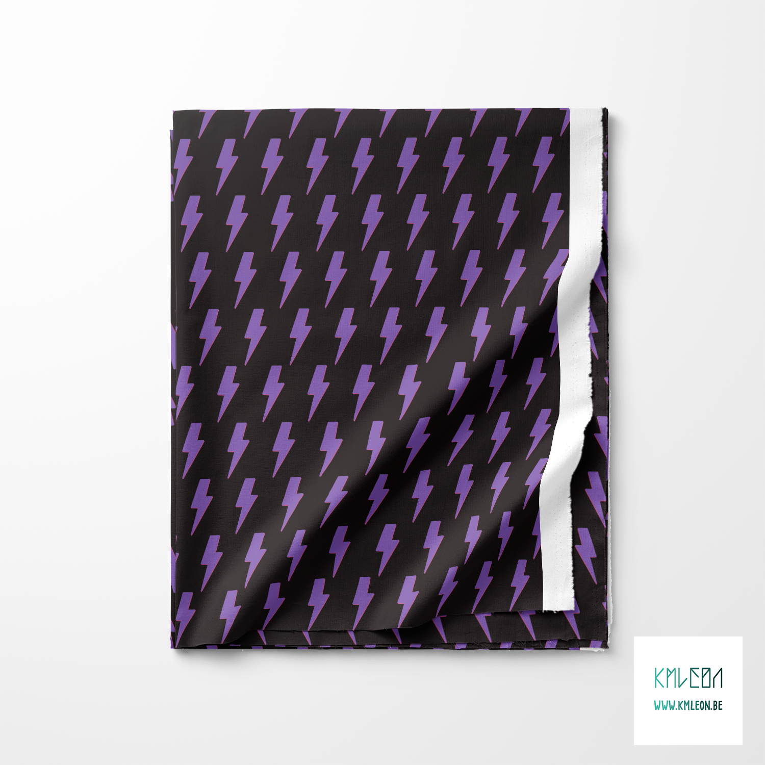 Purple lightening bolts fabric