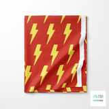 Yellow lightening bolts fabric