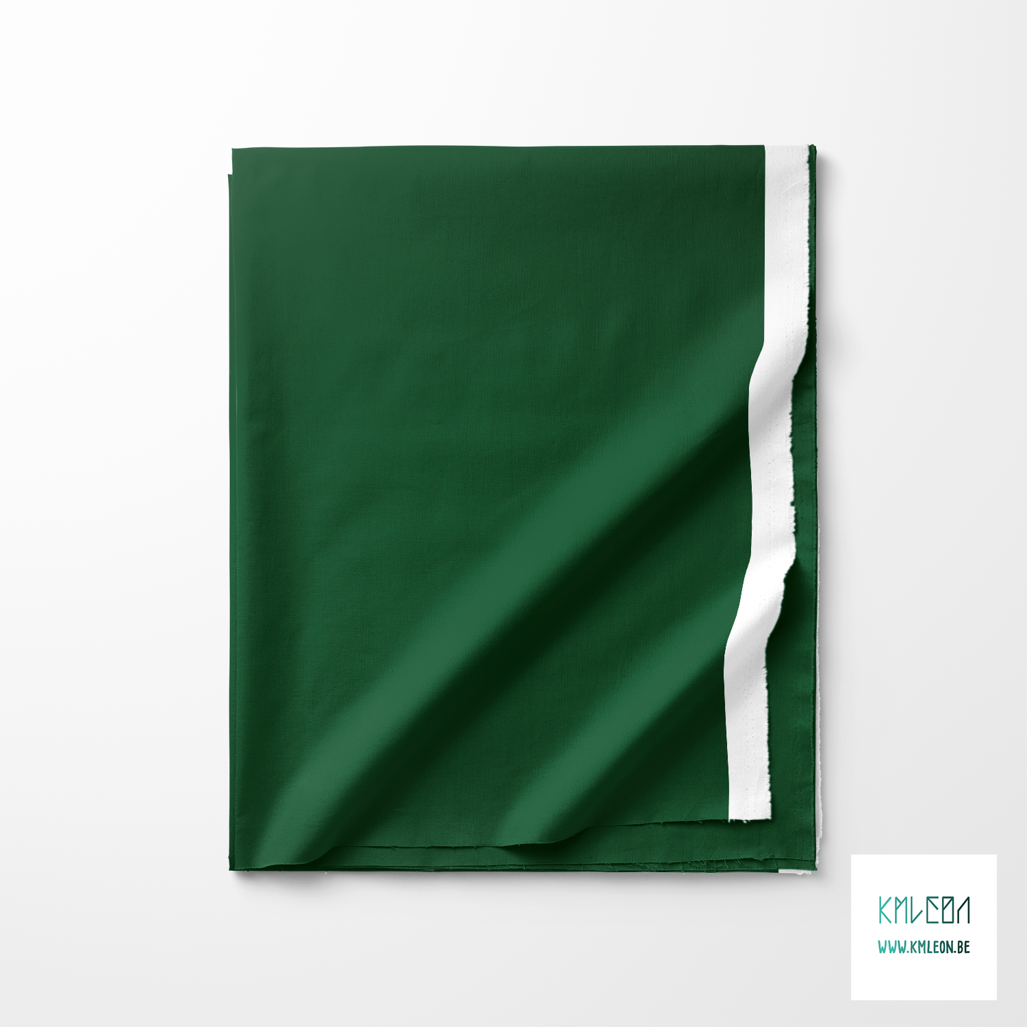 Solid british racing green fabric