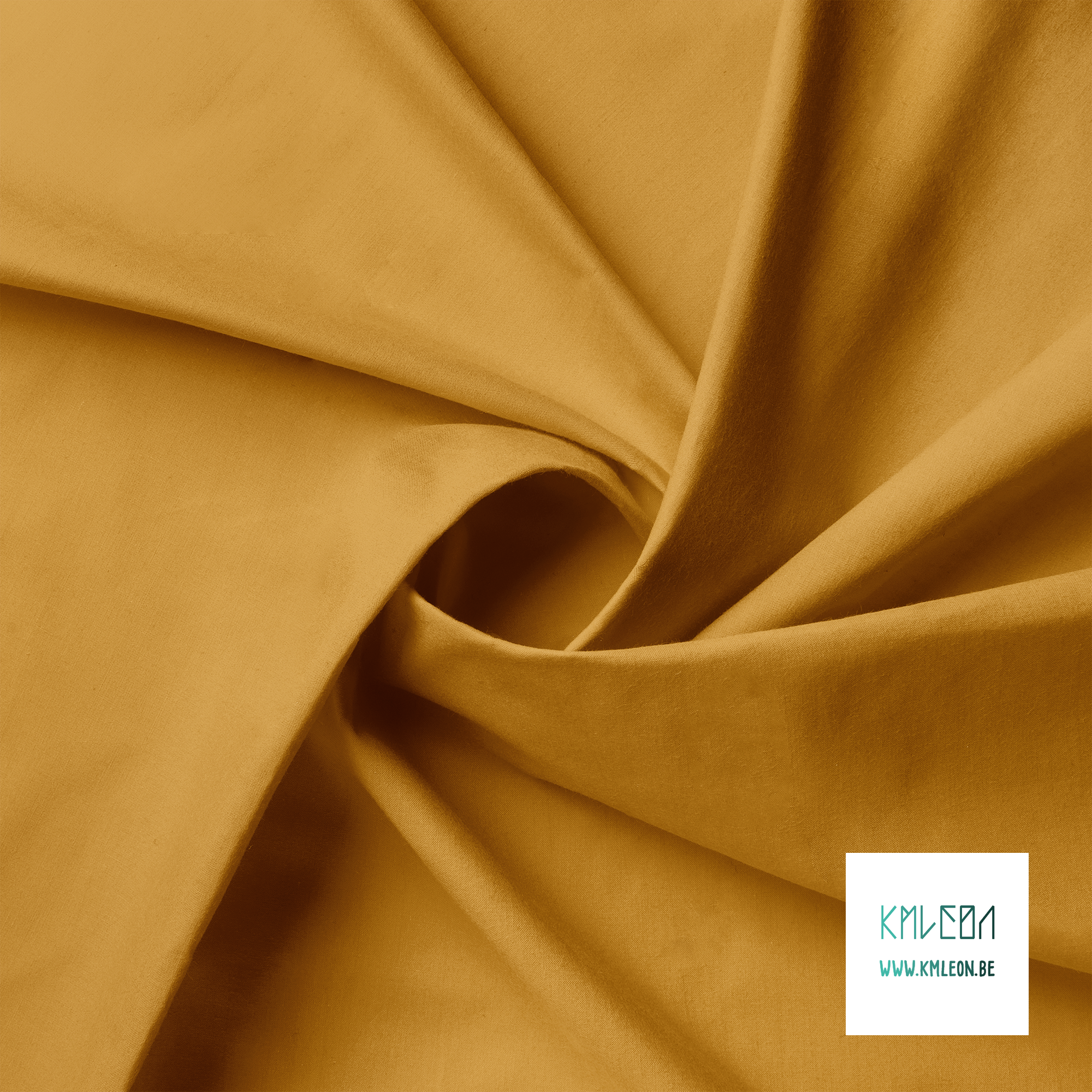 Solid caramel fabric