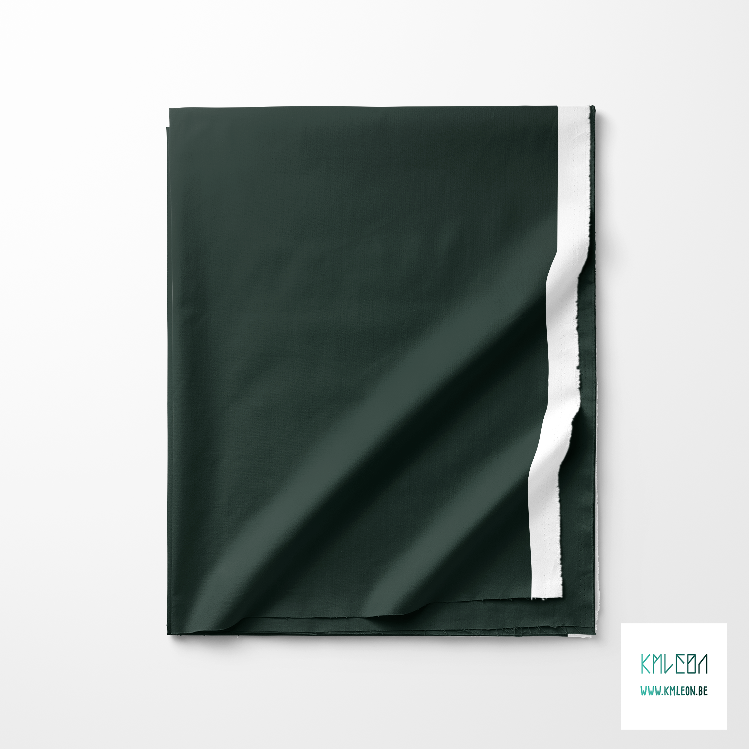 Solid cardin green fabric