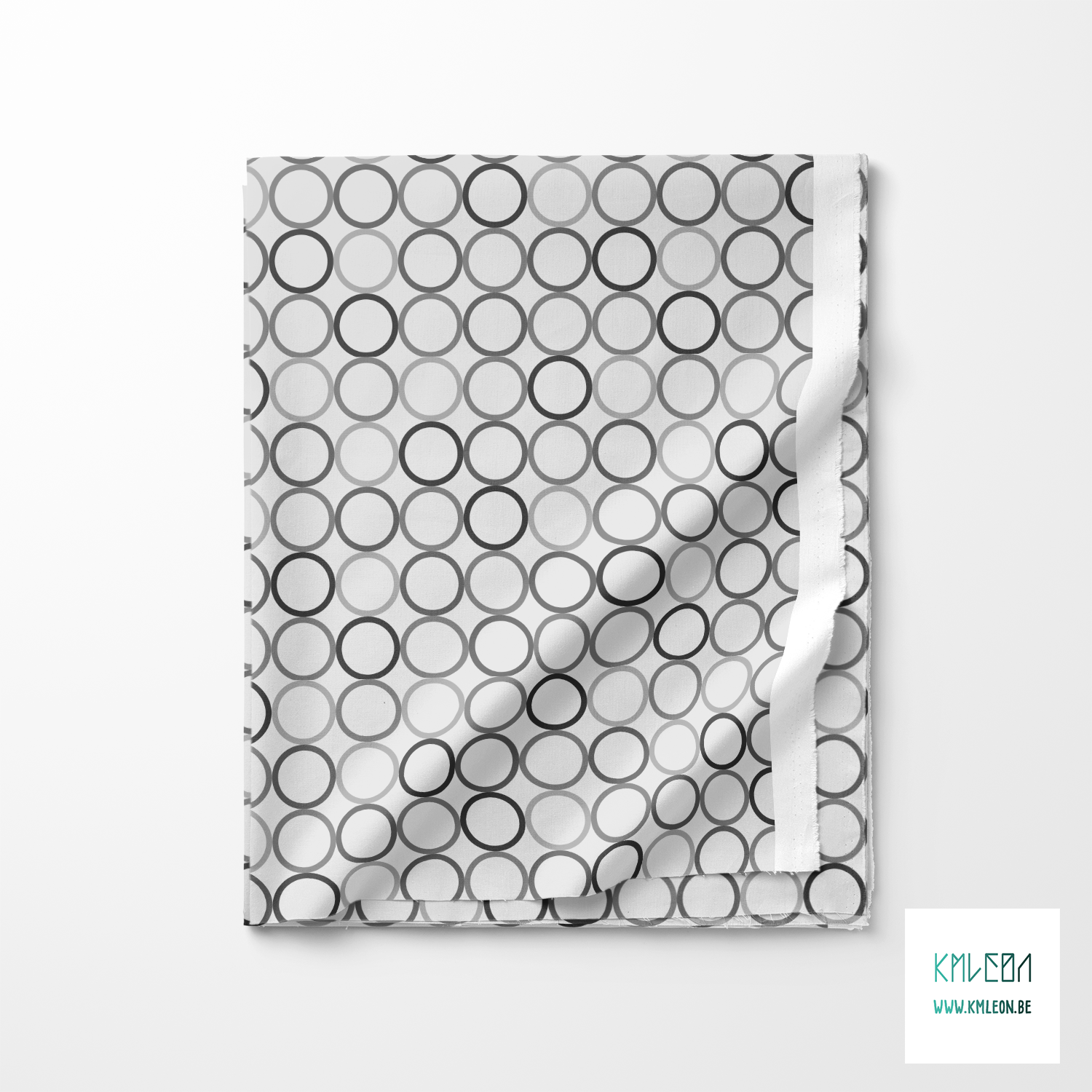 Random grey circles fabric