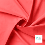 Solid coral red fabric