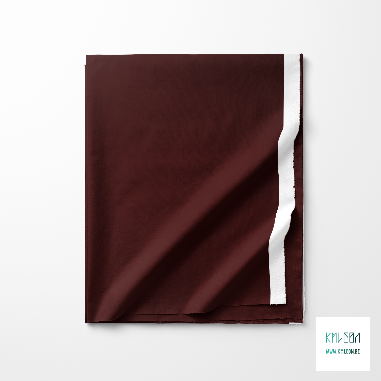 Solid dark maroon fabric