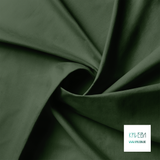 Solid dark olive green fabric