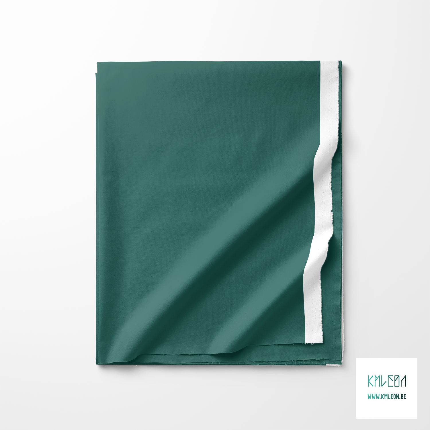 Solid emerald fabric