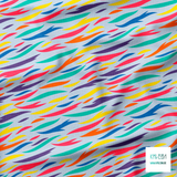 Multicoloured tiger stripes fabric