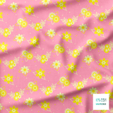 Yellow flowers fabric