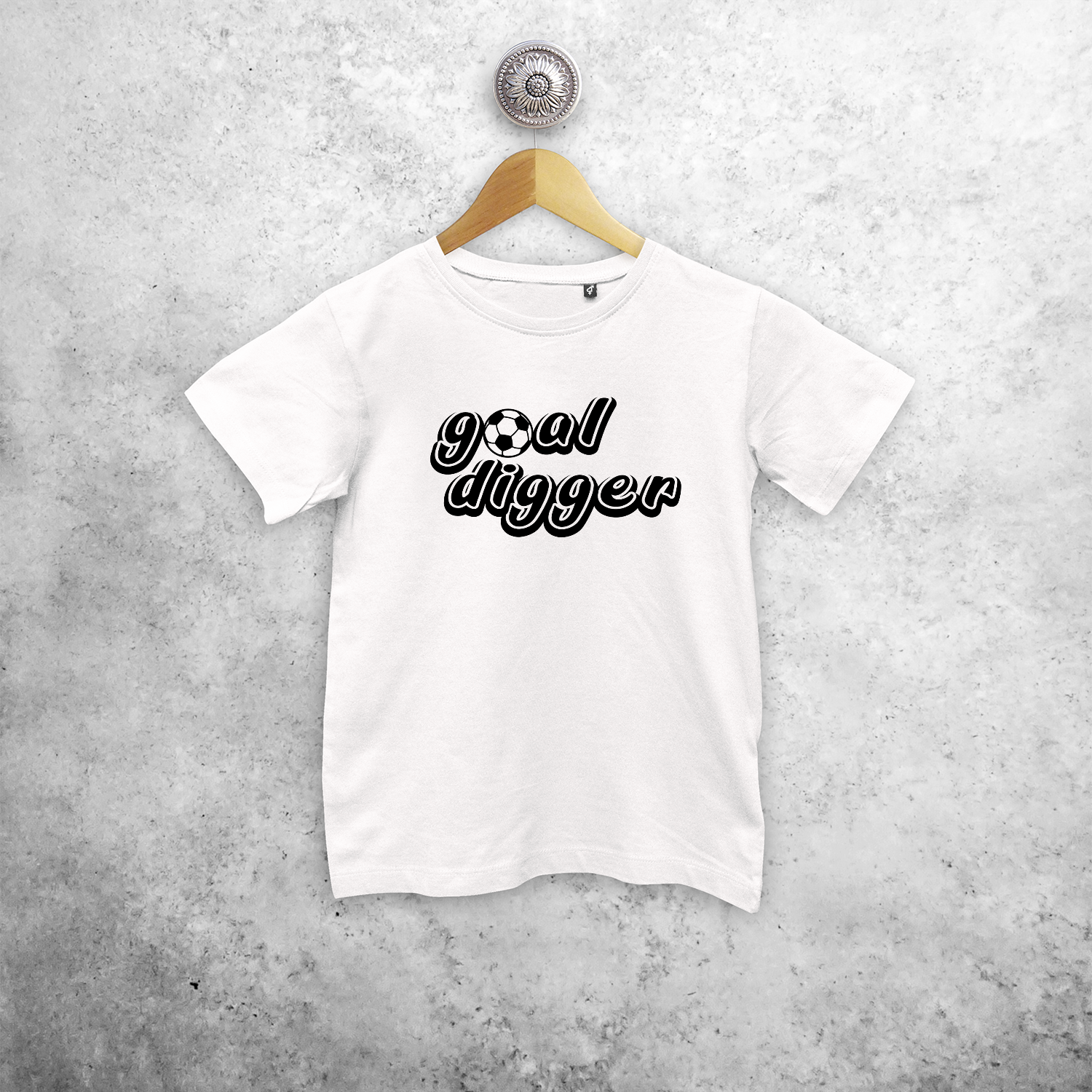 'Goal digger' kids shortsleeve sirt