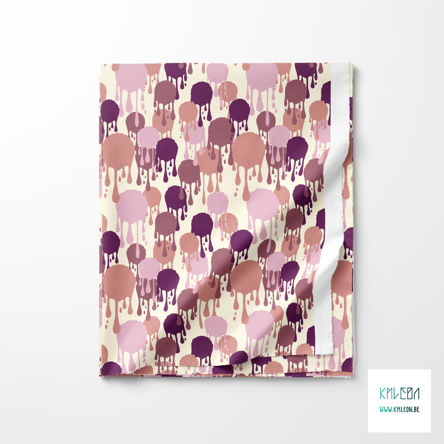 Purple and pink graffiti fabric