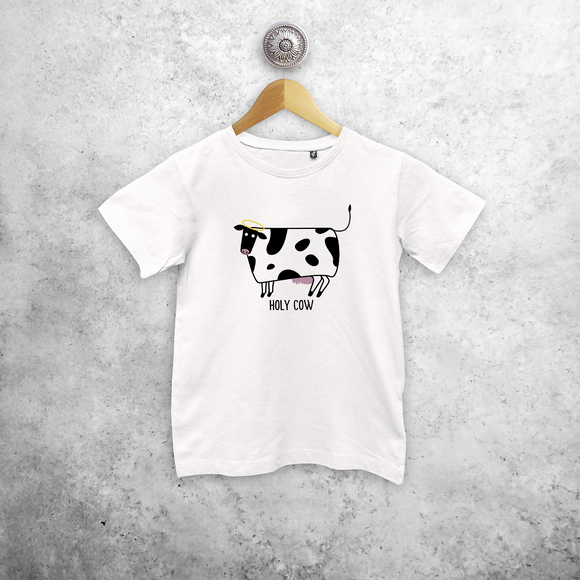 'Holy cow' kids shortsleeve shirt