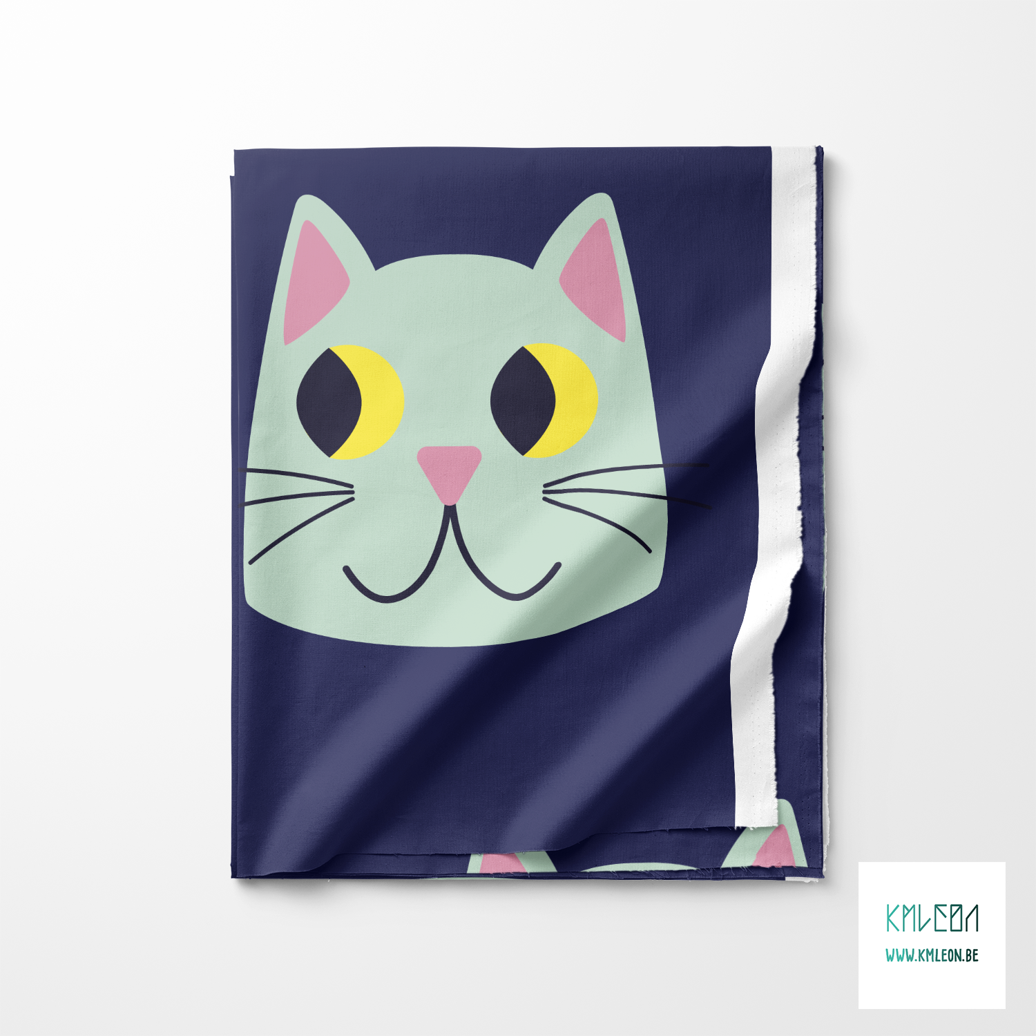 Cat heads fabric