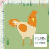 Chickens fabric