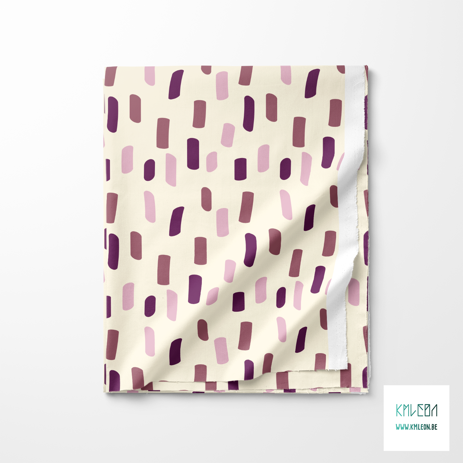 Purple and pink irregular stripes fabric