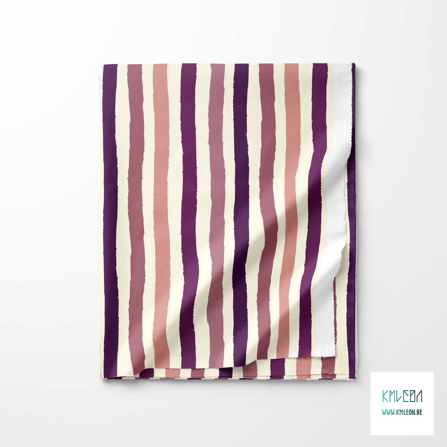 Pink and purple stripes fabric