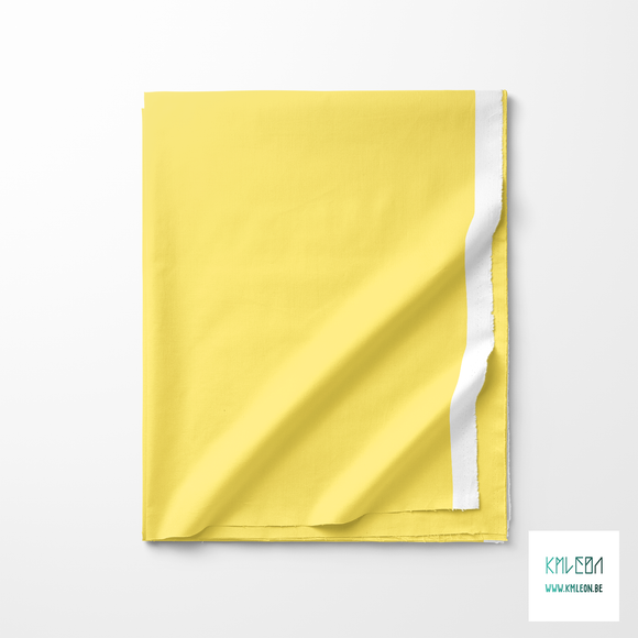 Solid lemon yellow fabric