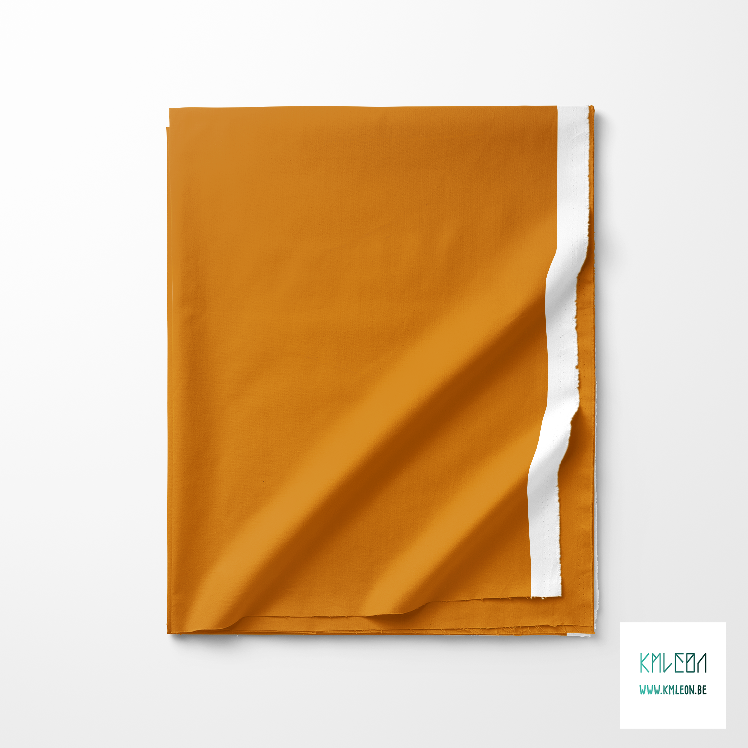 Solid ochre fabric