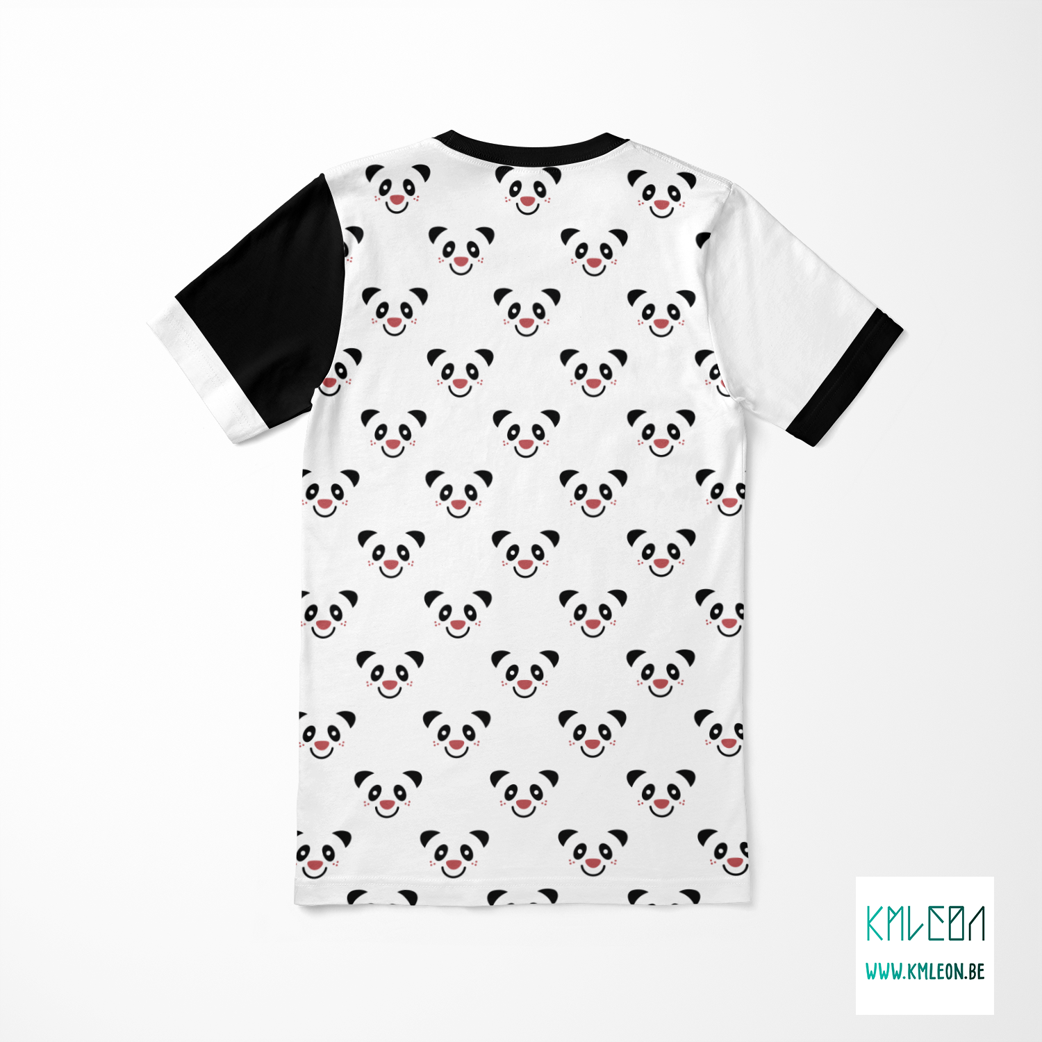 Pandas cut and sew t-shirt