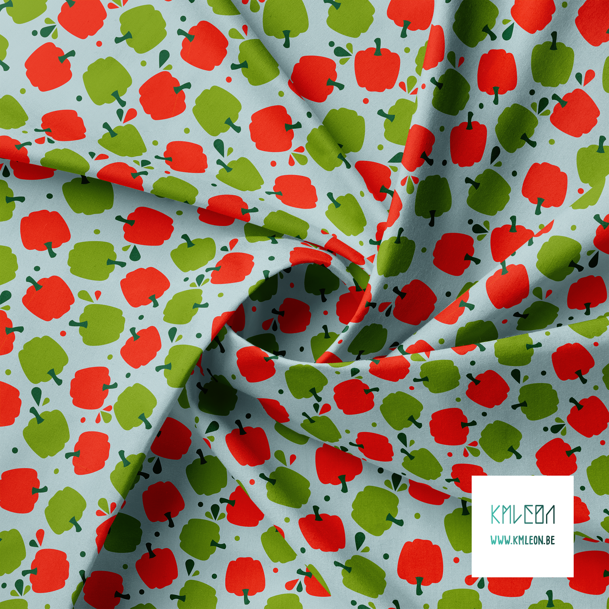 Bell peppers fabric