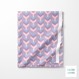 Purple, blue and pink arrows fabric