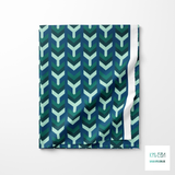 Green arrows fabric