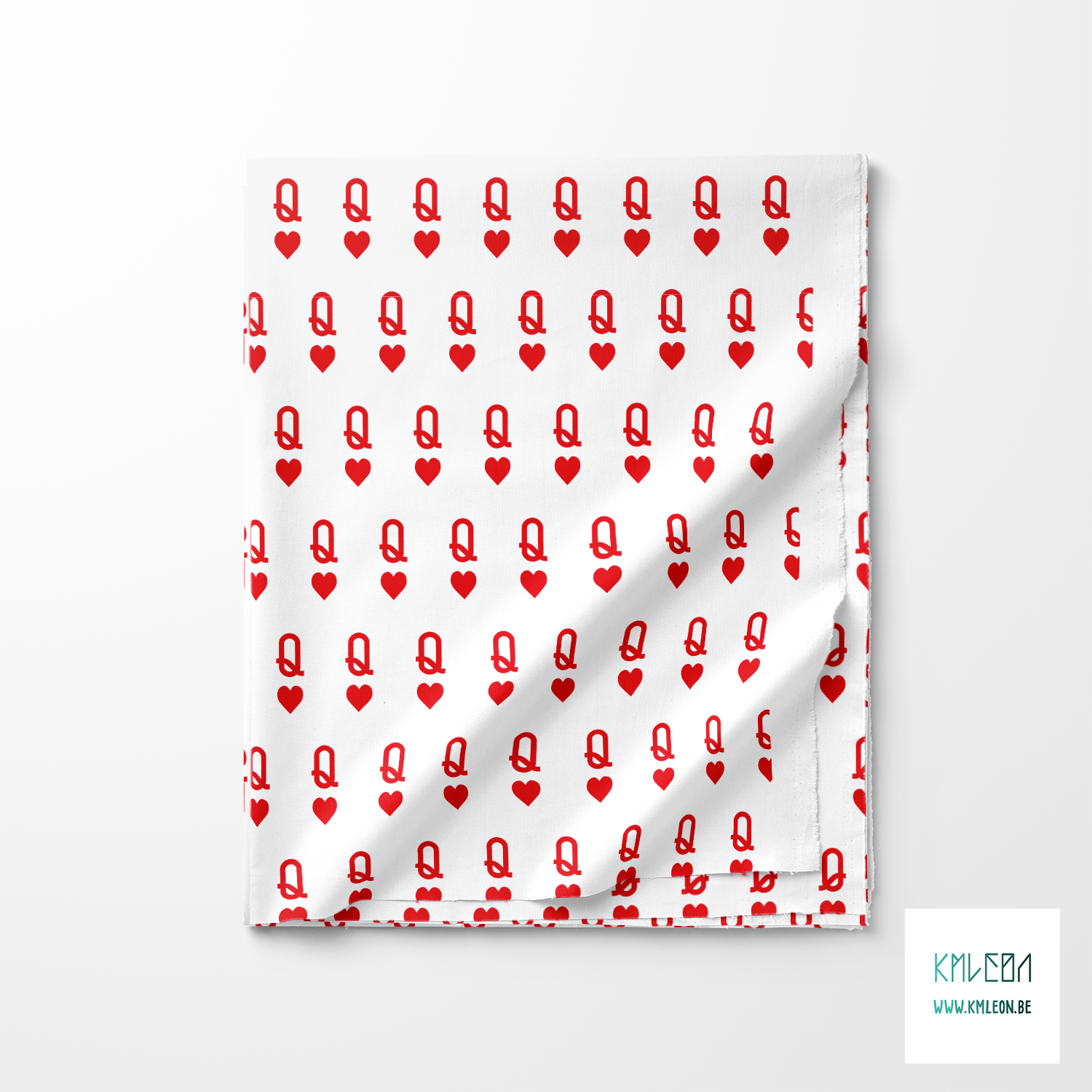 Queen of hearts fabric