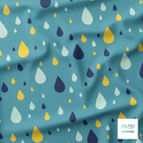 Rain drops fabric