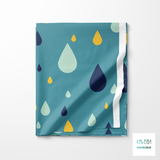 Rain drops fabric