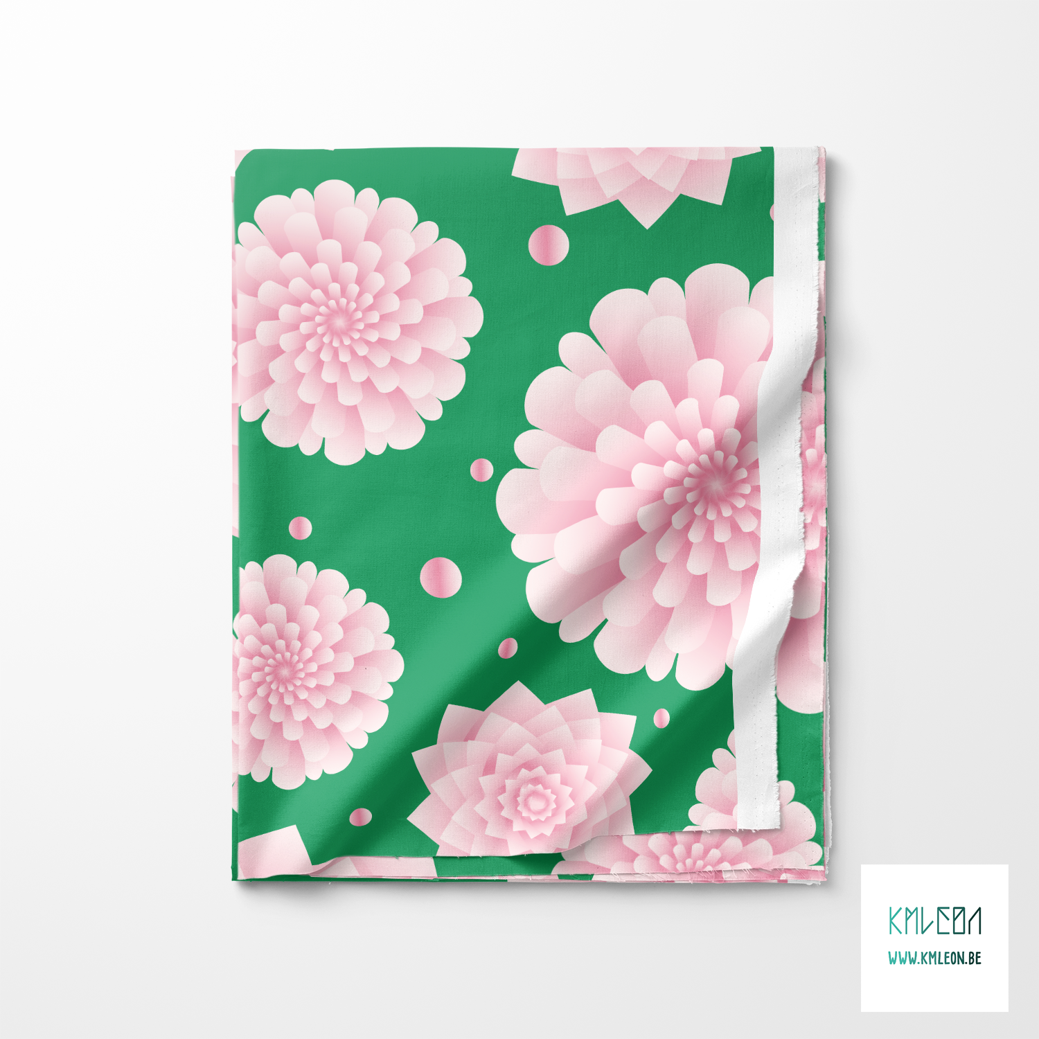 Pink 3D flowers