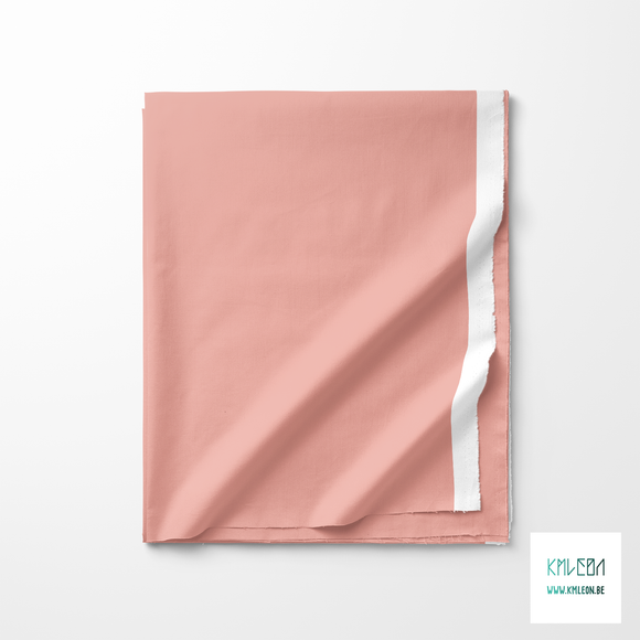 Solid salmon blush fabric