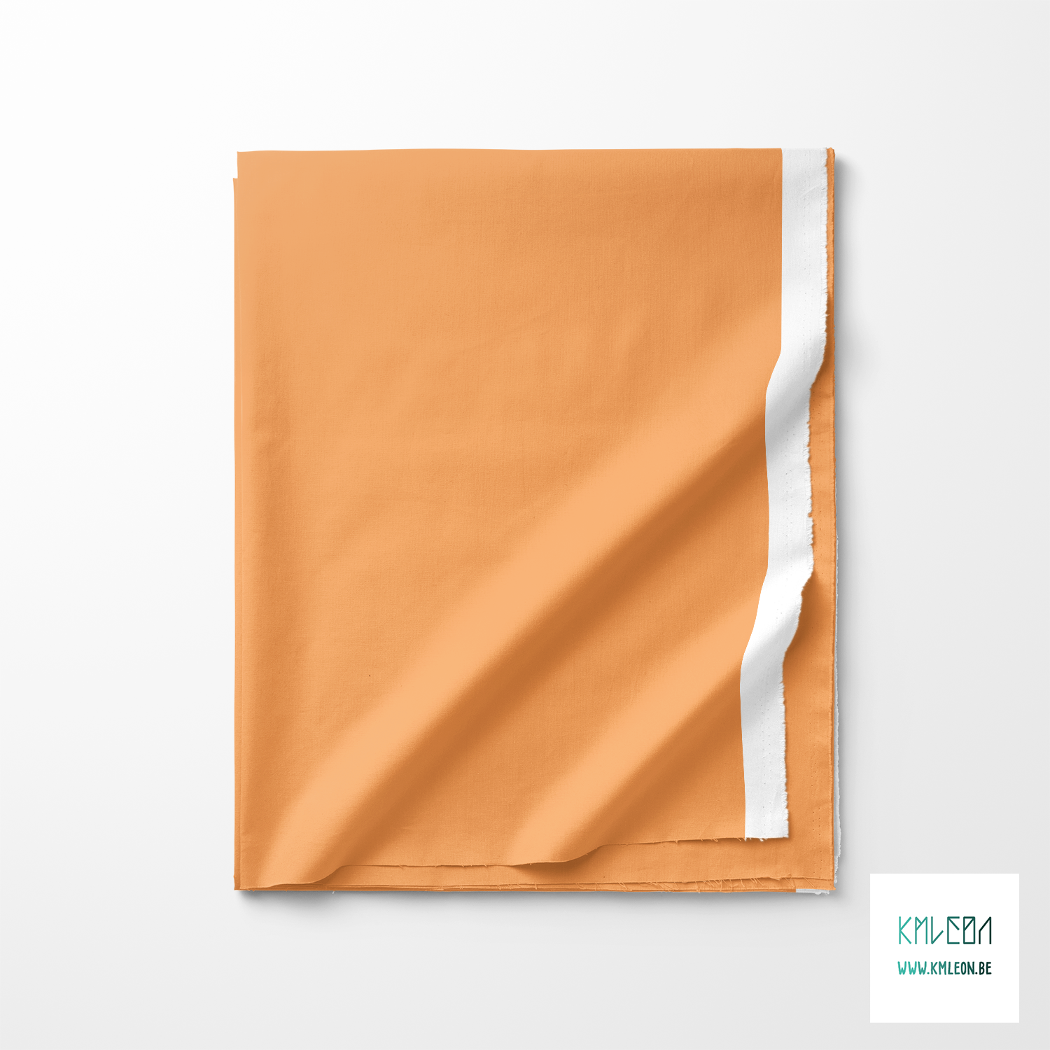 Solid sandy apricot fabric