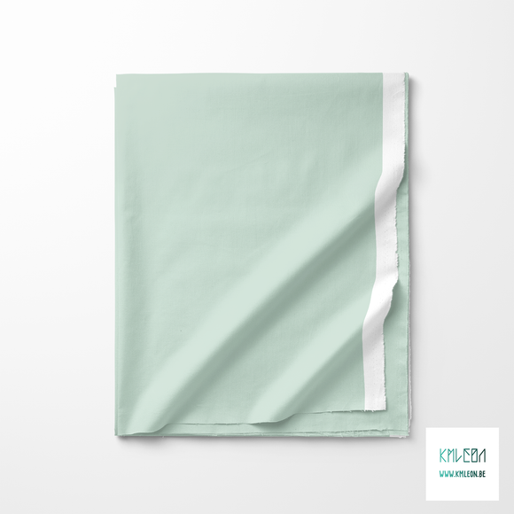 Solid soft mint fabric