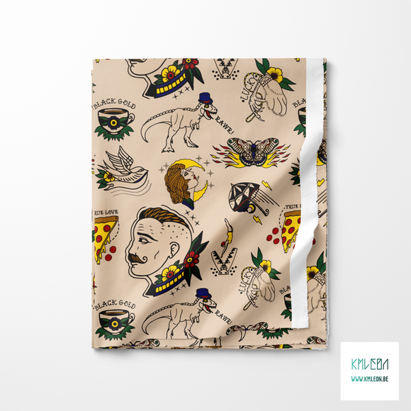 Tattoo flash sheet fabric