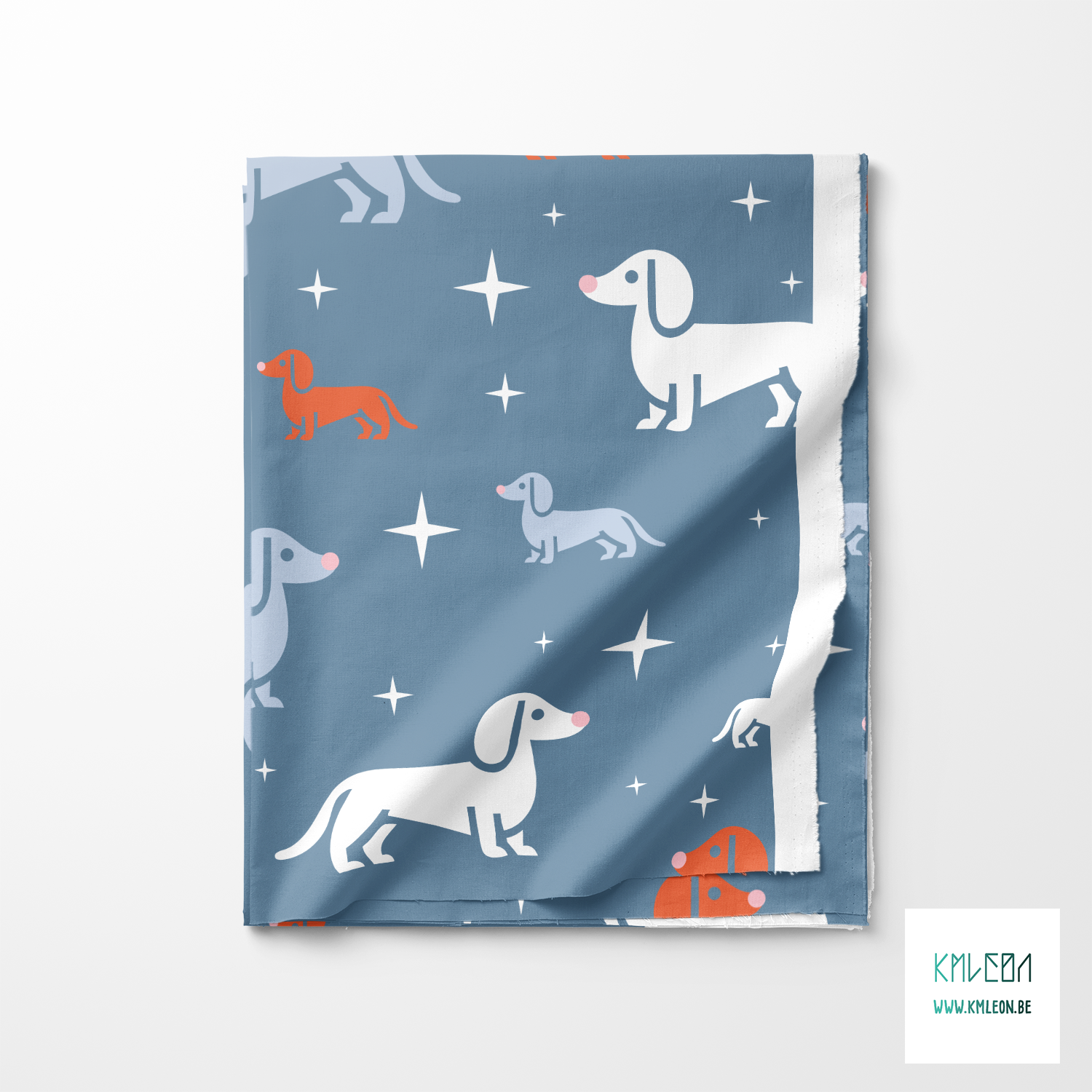 Dachshunds fabric