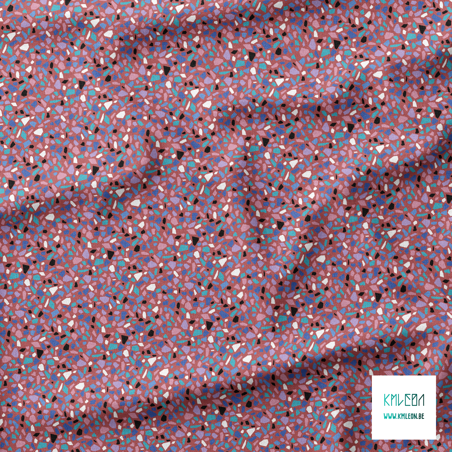 Colourful terrazzo fabric