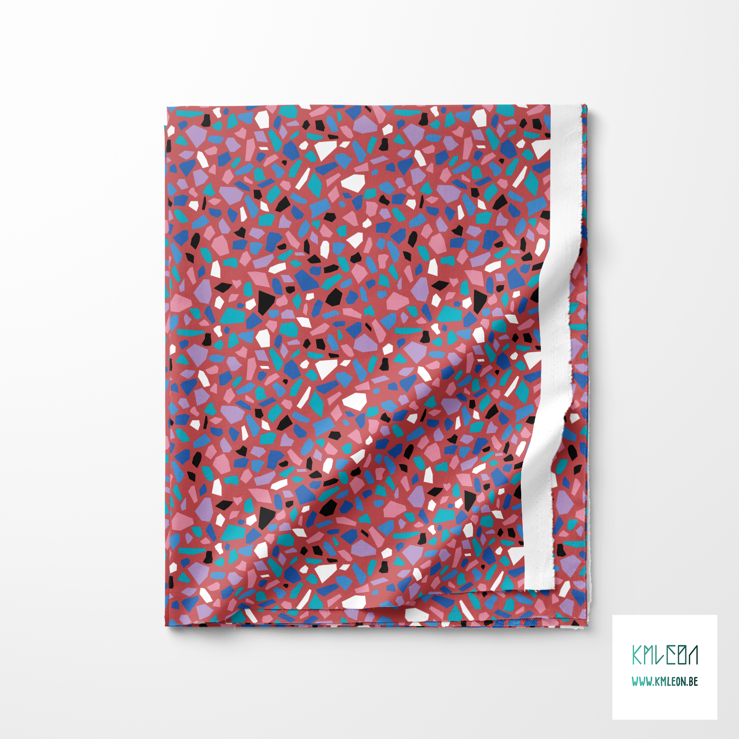 Colourful terrazzo fabric