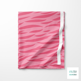 Pink tiger stripes fabric (Large scale)