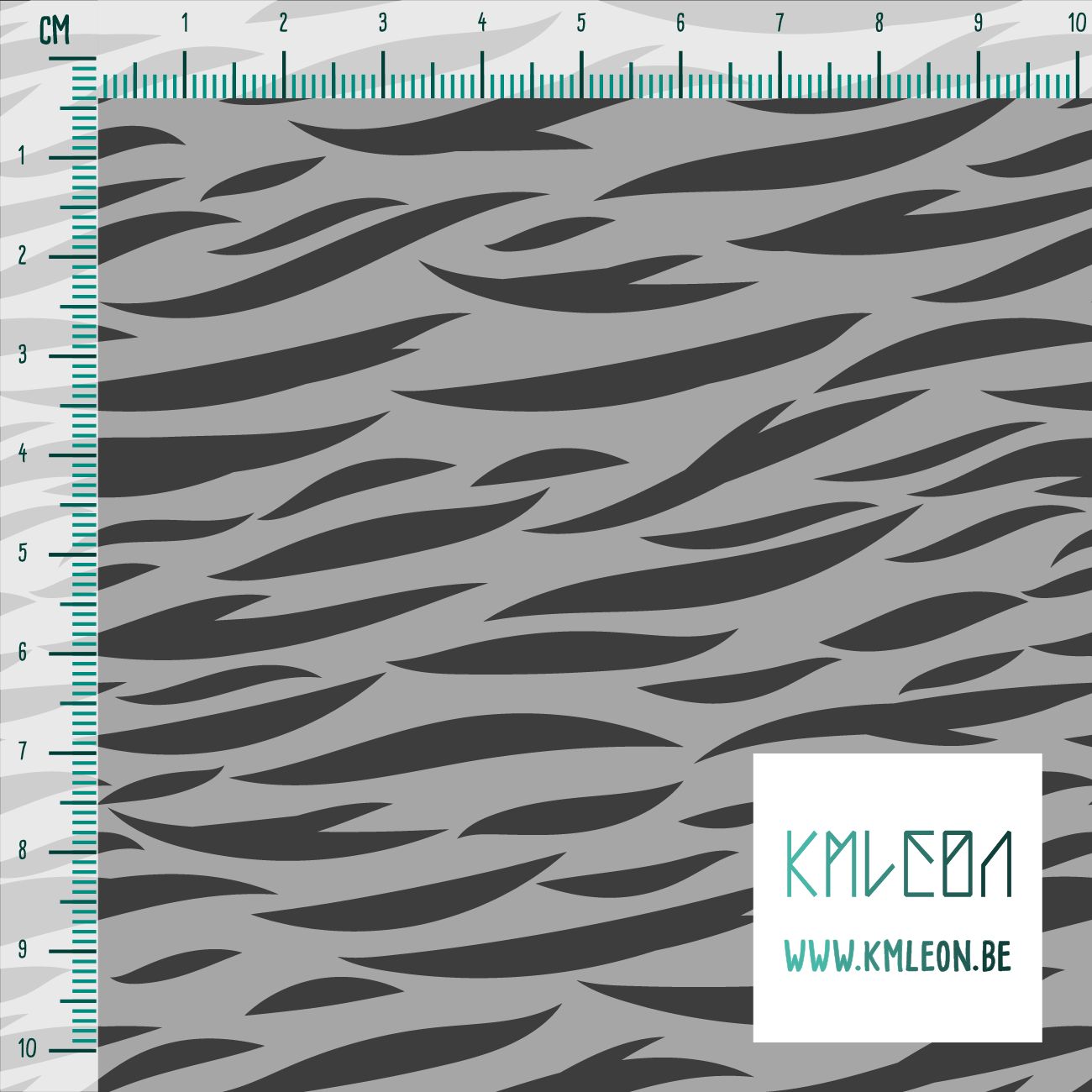 Grey tiger stripes fabric