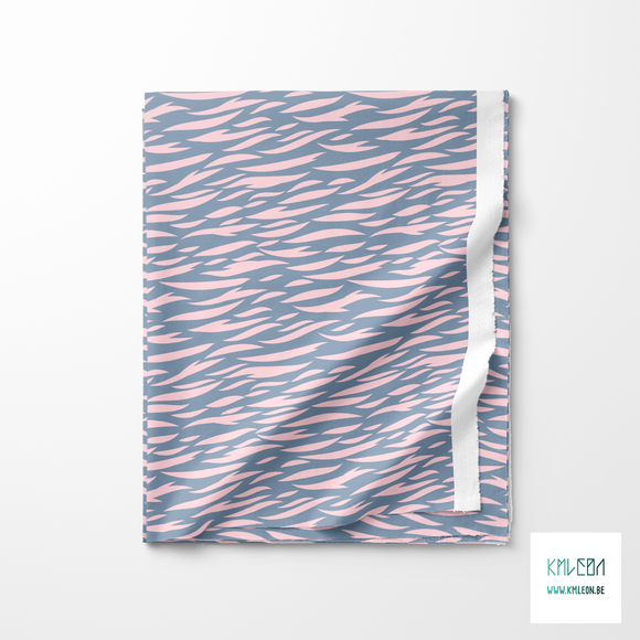 Pink tiger stripes fabric