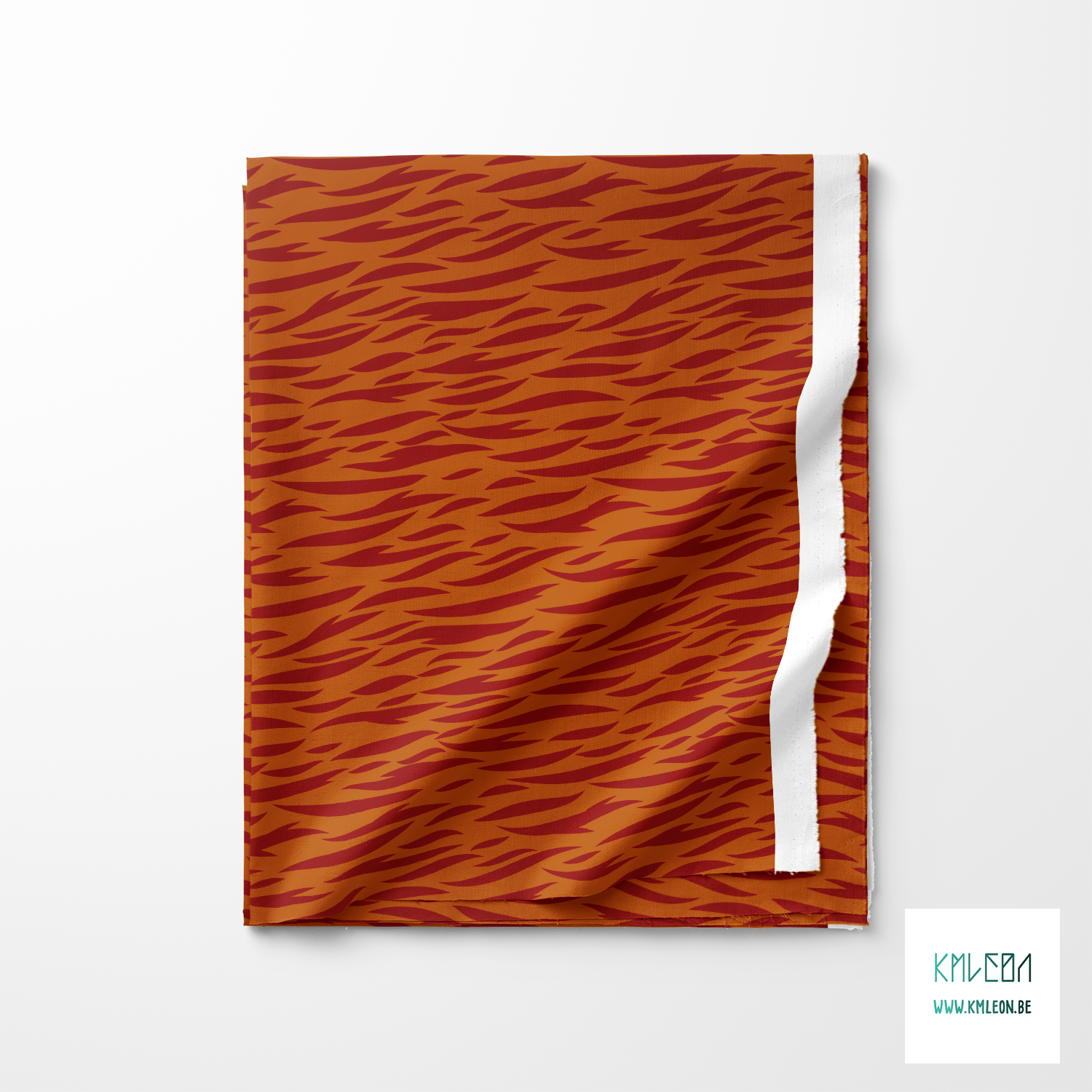 Brown tiger stripes fabric