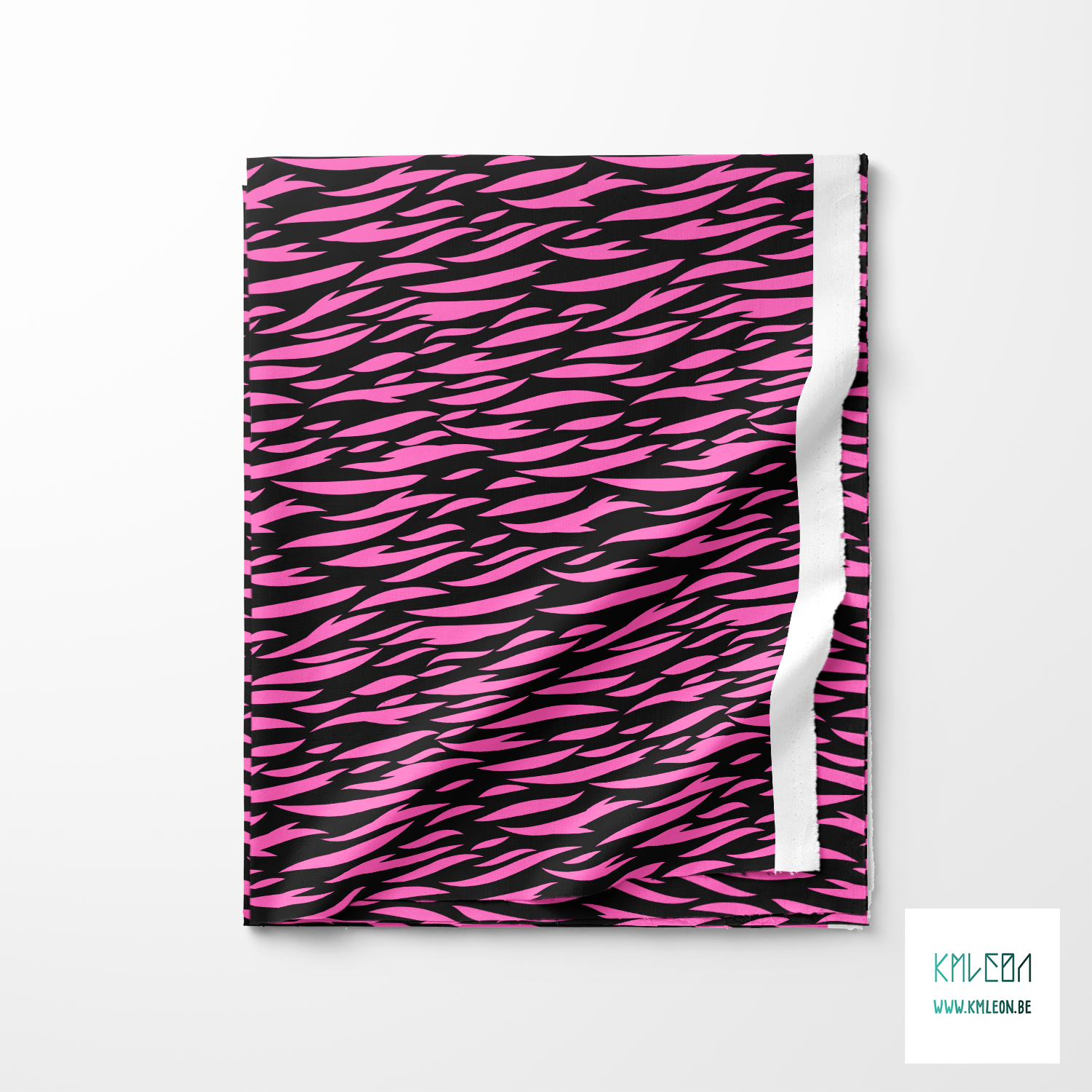 Pink tiger stripes fabric